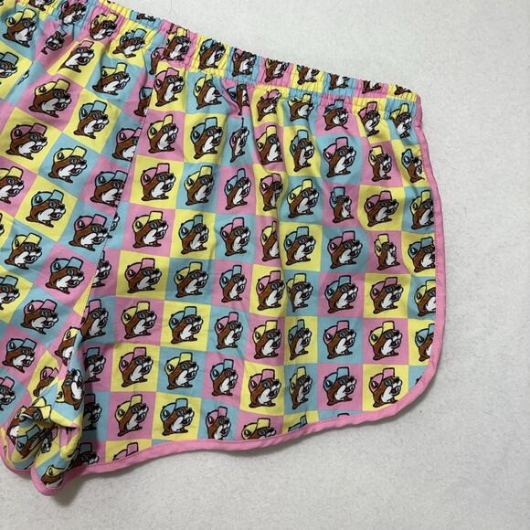 Buc-ee’s Women’s XXL Lined Running Shorts 3” Inseam Colorful Pink Athleisure - Picture 7 of 11